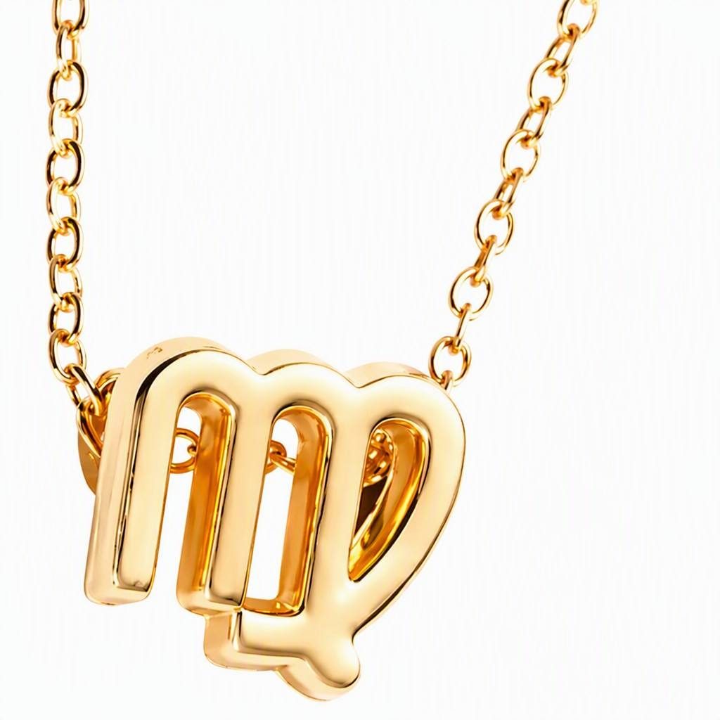 Virgo Zodiac Sign Necklace