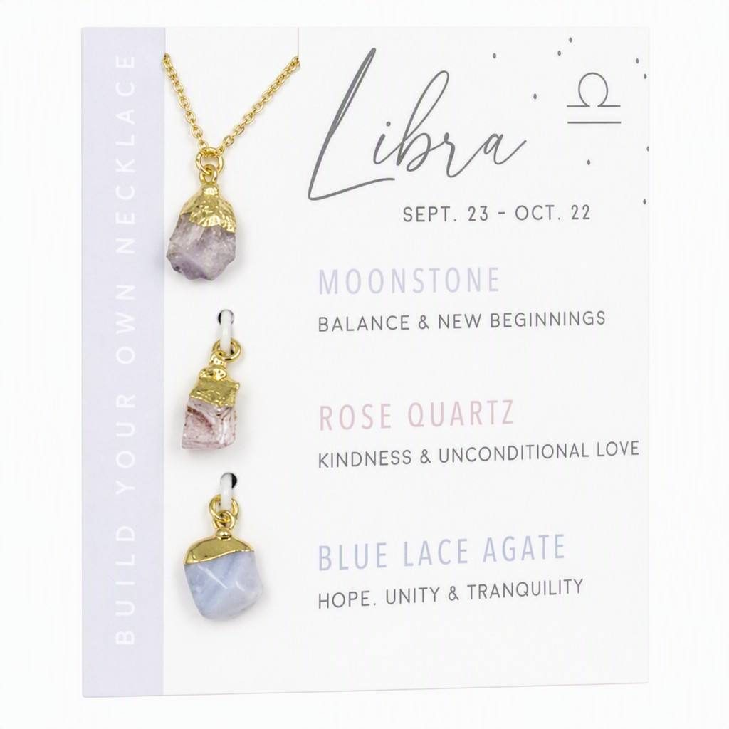 Libra Zodiac Birthstone Necklace