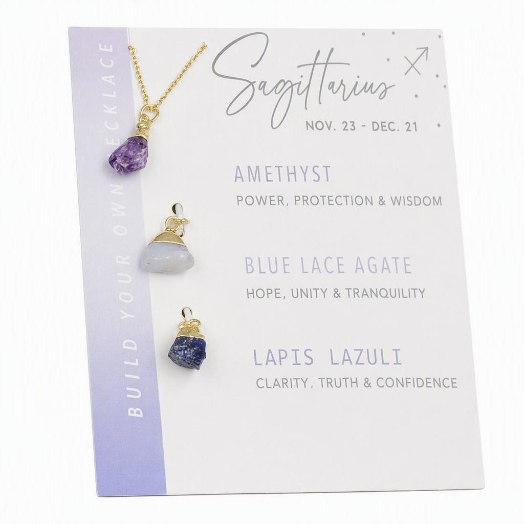 Sagittarius Zodiac Birthstone Necklace