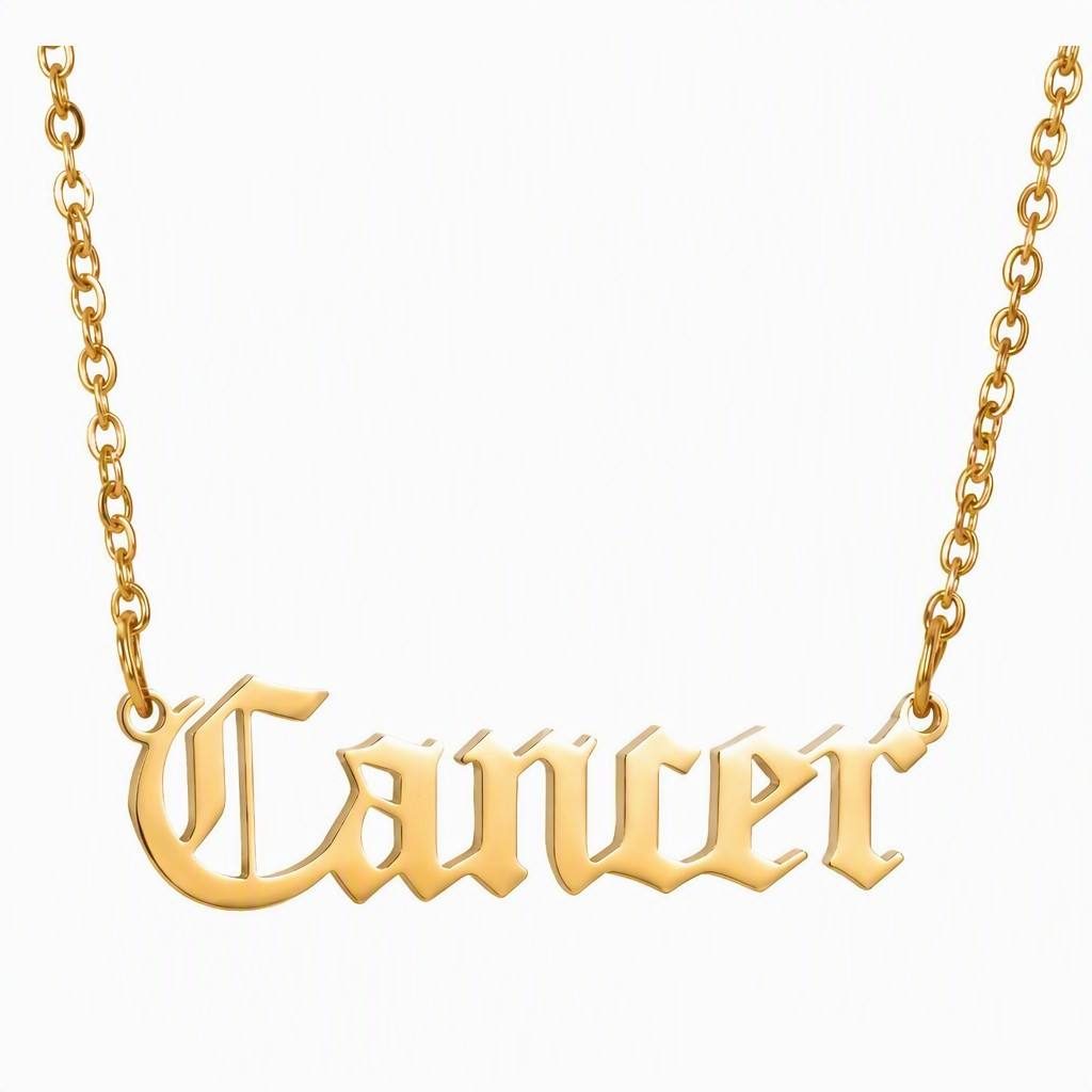 Cancer Zodiac Name Necklace