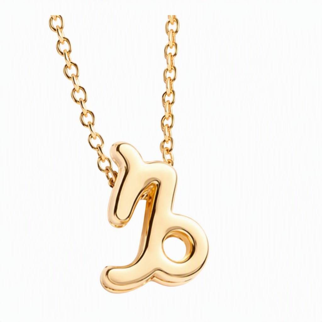 Capricorn Zodiac Sign Necklace