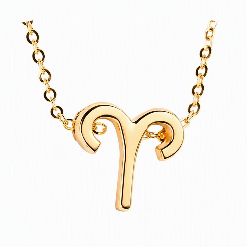 Aries Zodiac Sign Necklace