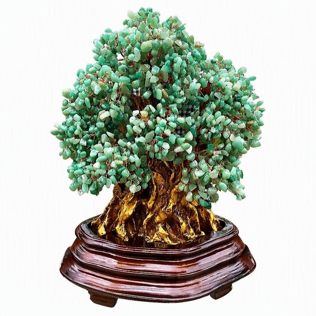 Green Aventurine Money Tree For Luck And Vitality