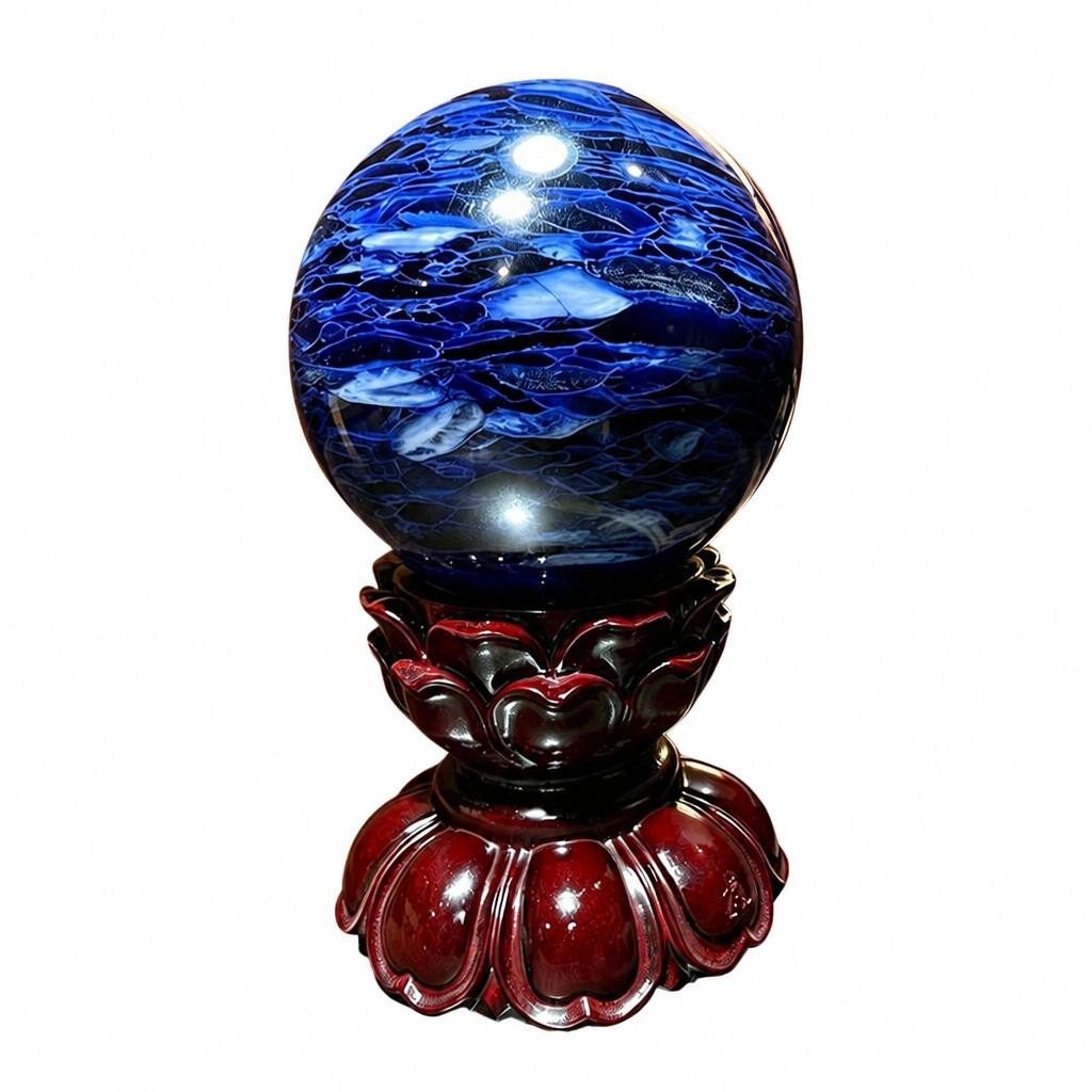 Blue Lace Agate Healing Crystal Sphere