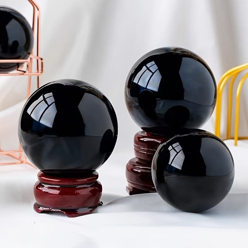 Obsidian Sphere For Protection And Stability — styled