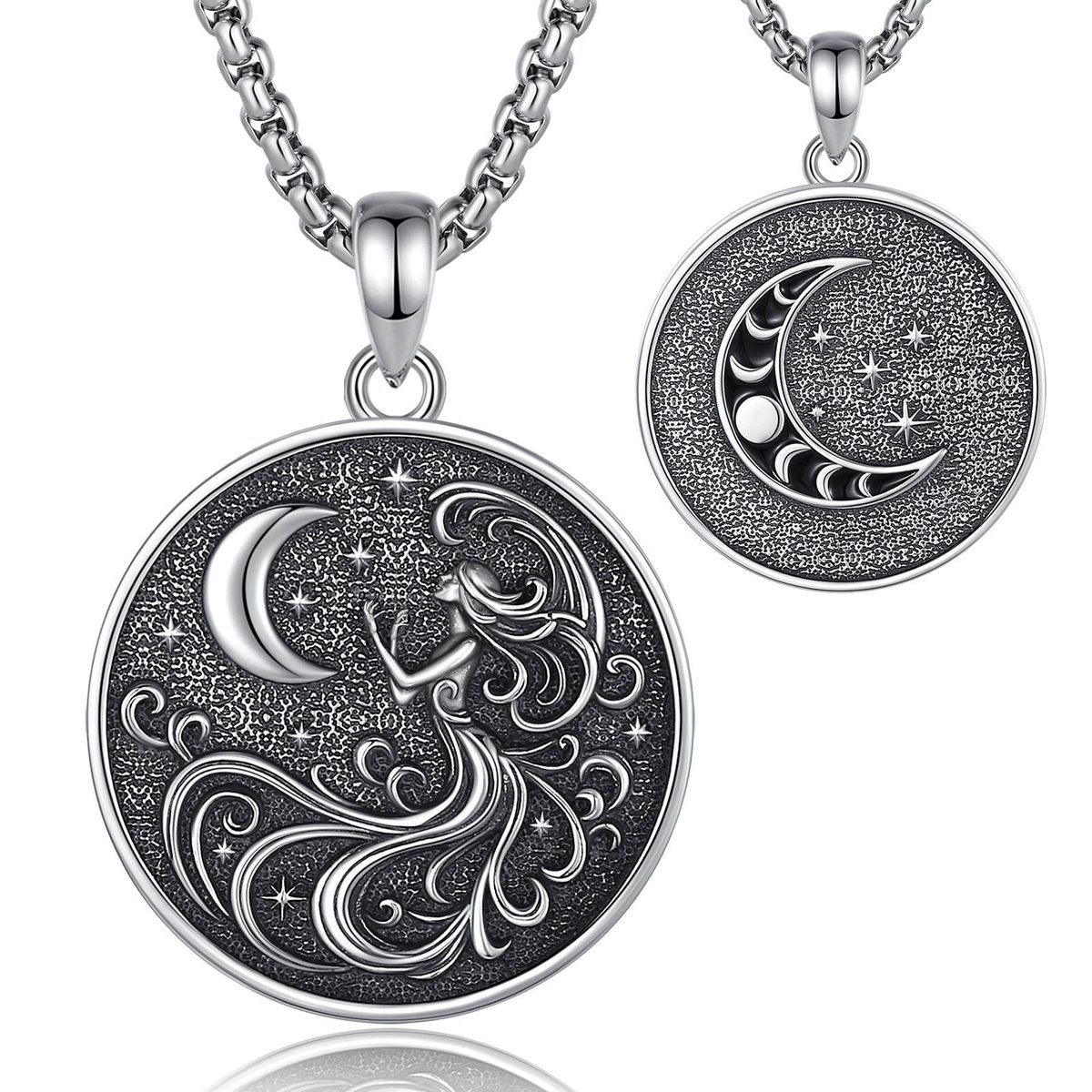 Moon Goddess Coin Necklace