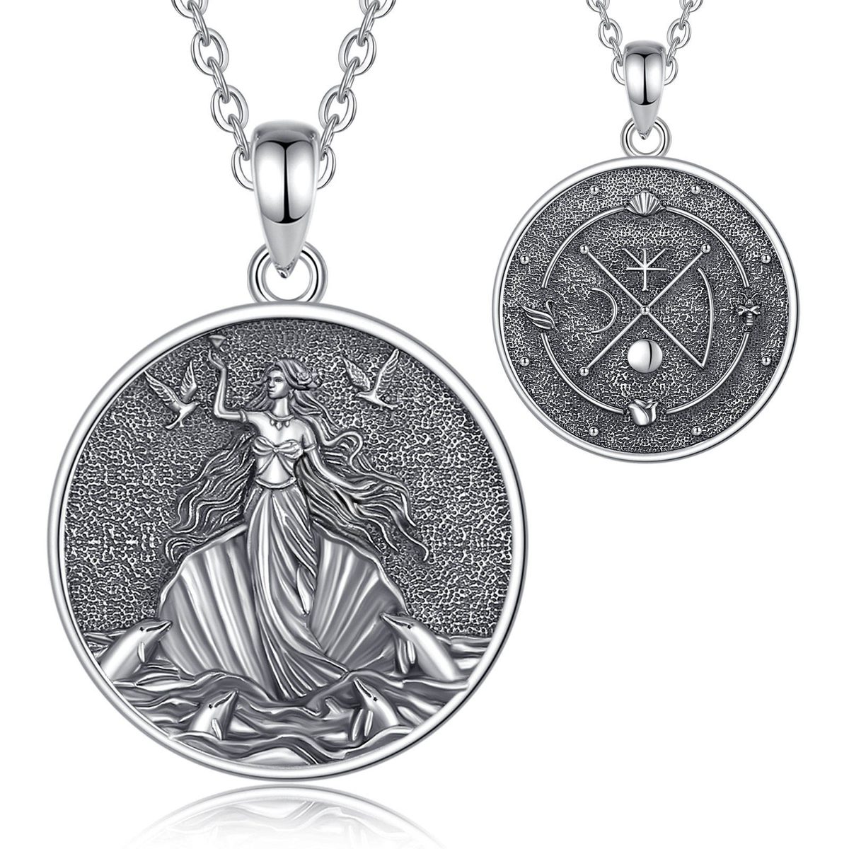 Taurus Greek Love Goddess Aphrodite Amulet Necklace