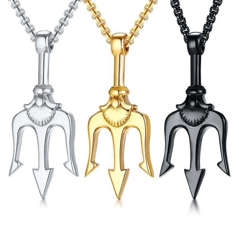 Pisces Sea God Poseidon Coin Amulet Necklace