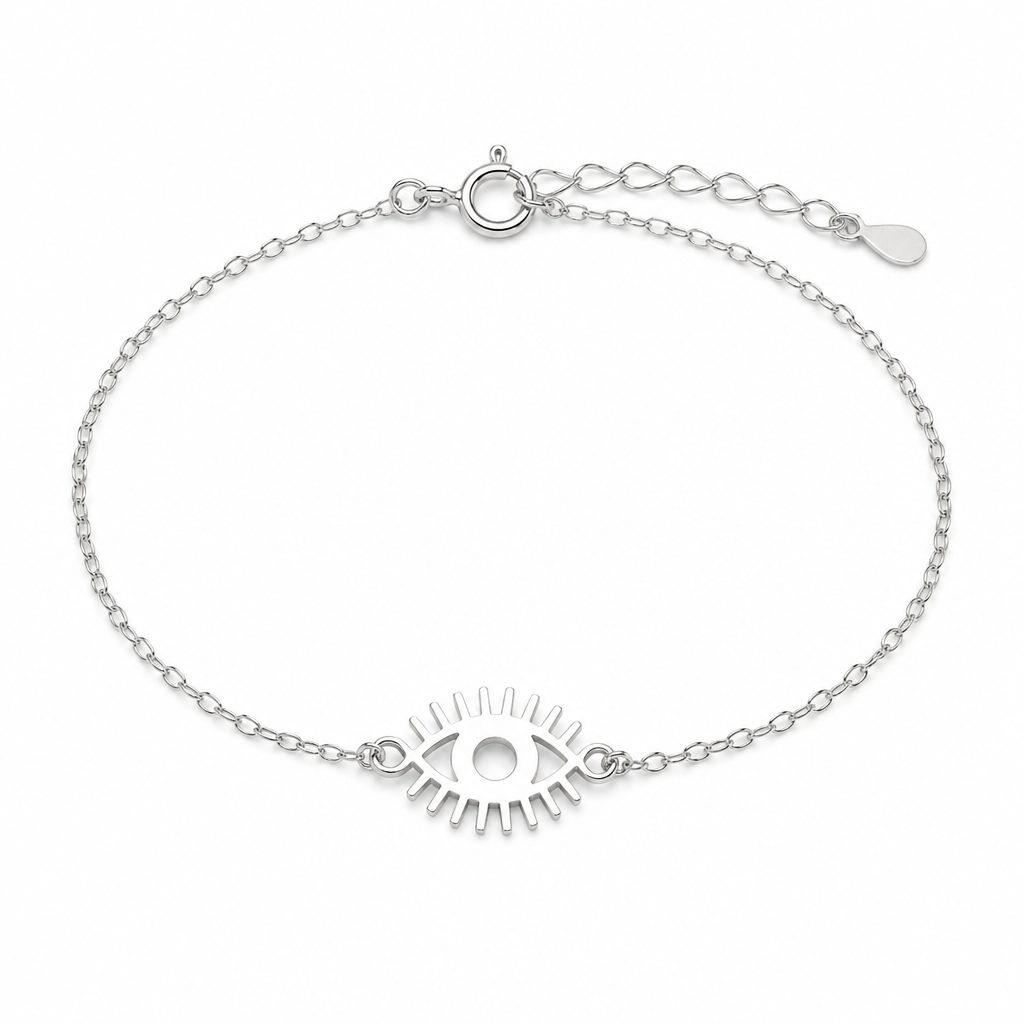 Dainty Evil Eye Cutout Bracelet