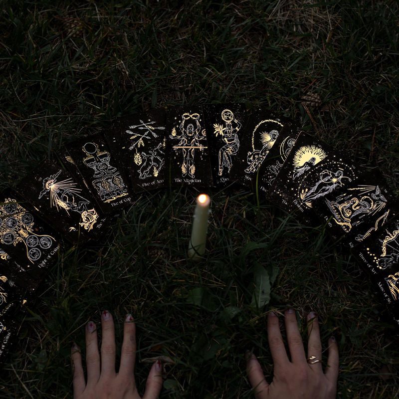 Mystic Witch Wild Moon Compass Tarot Deck Divination Oracle Card Set — styled
